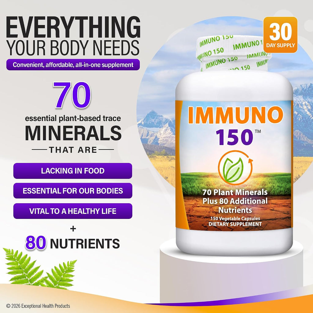 Immuno 150, Immune Support Supplement, 150 Vegetable Capsules